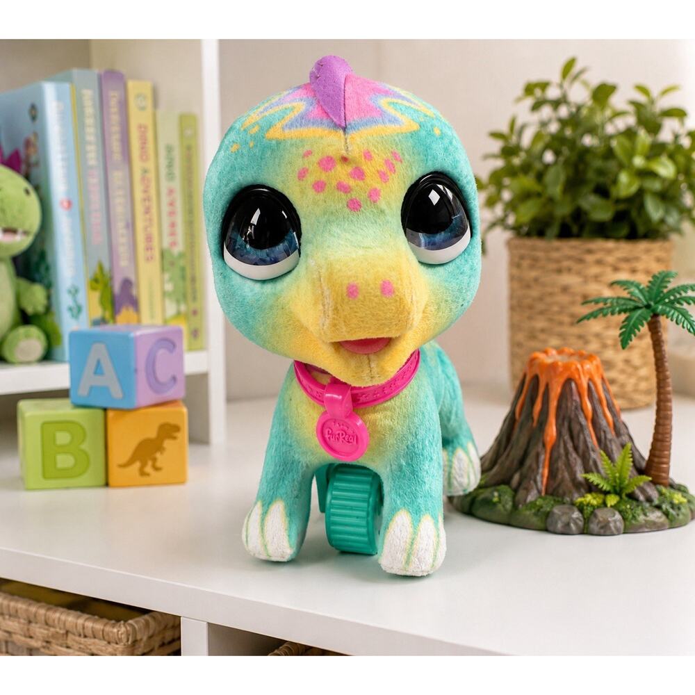 FurReal Friends Dino Roarin’ Tyler Interactive Dinosaur Plush Hasbro Toy No Leas
